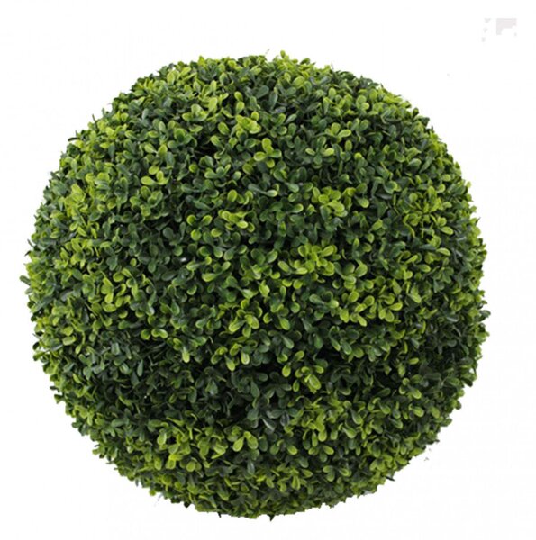 Sfera di Bosso Artificiale Ø28 cm in Polietilene Verde
