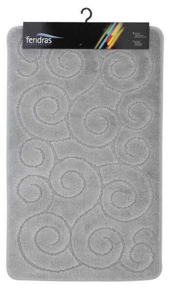 Tappeto Polipropilene Riccio 60X100Cm Grigio
