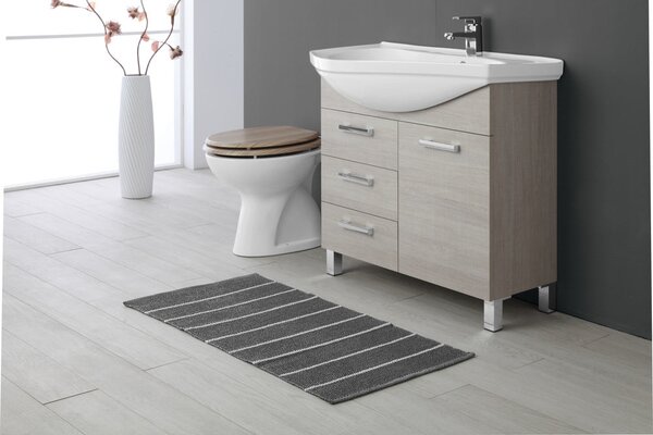 Tappeto Vinile Musa 50X90 Cm Grigio