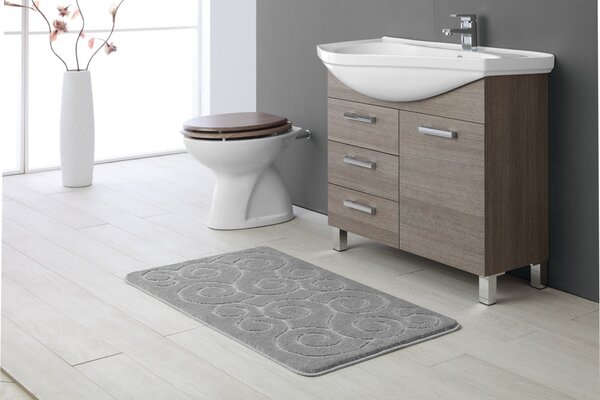 Tappeto Polipropilene Riccio 50X80 Grigio
