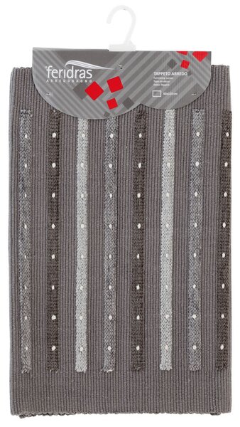 Tappeto Cotone Duna 60X120 Cm Grigio