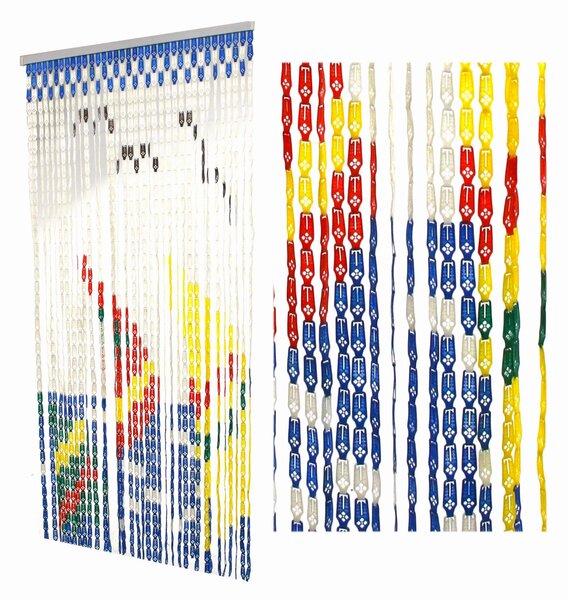 Tenda a Fili per Porta Antimosche 125x240 cm in Plastica Barche a Vela Media