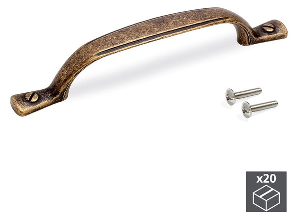 Maniglie per Mobile Interasse 96 mm Zama Bronzo 20 Pezzi Emuca