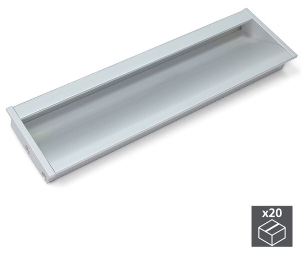 Maniglie per Mobile Interasse 160 mm Alluminio Anodizzato Opaco 20 Pezzi Emuca