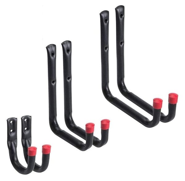 Kit 6 pz Ganci Universali Multiuso in Metallo da Parete