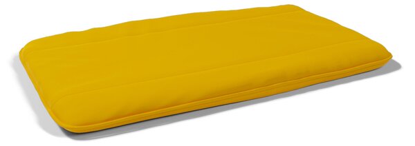Maxi Cuscino Imbottito e Trapuntato per Cani Gatti in Microfibra Giallo