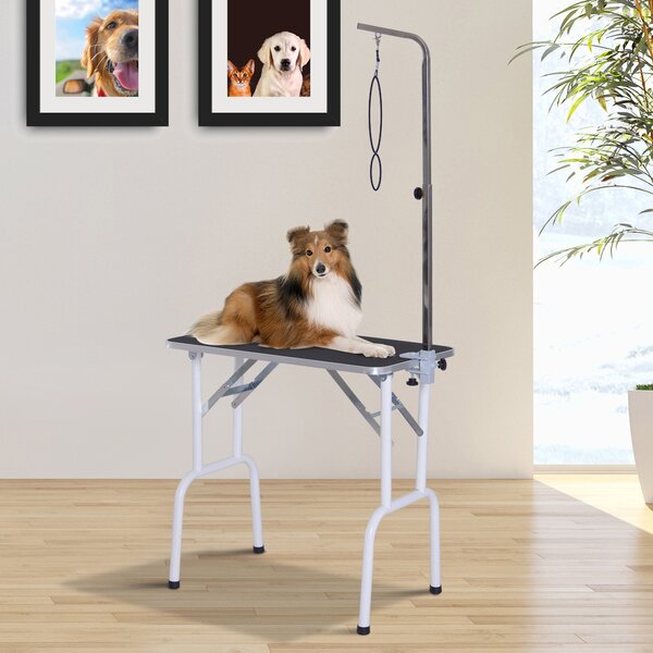 Tavolo da Toelettatura e Tosatura per Cani e Gatti Carico 30kg 81x48.5x80 cm