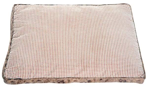 Letto Cuscino Morbido per Cani e Gatti Lavabile in Poliestere Marrone 78x60x13 cm