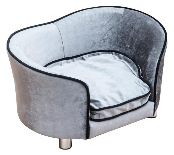 Divano di Lusso per Animali Domestici grigio 69x49x38 cm