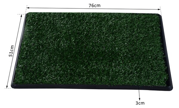 Lettiera per Cani con Erba Sintetica in Plastica PP 51x76x3 cm