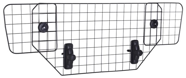Barriera Divisore di Protezione Macchina per Cani Regolabile 89-122x41 cm