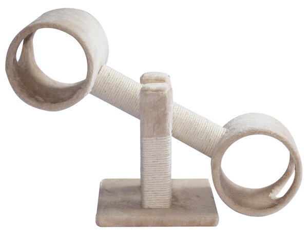 Struttura Gioco per Gatti Tiragraffi Beige 67x30x26 cm