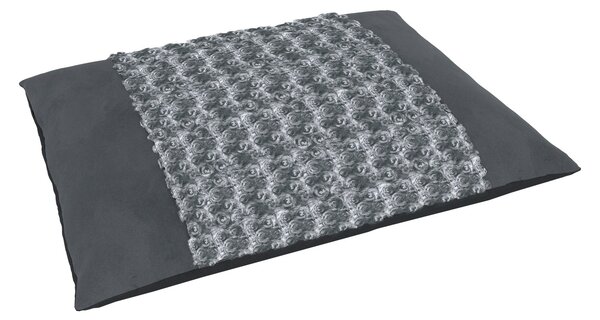 Cuscino Imbottito per Cani e Gatti 88x69 cm in Poliestere Grigio