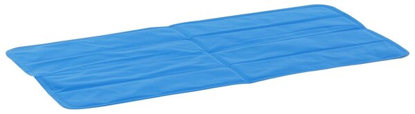 Tappetino Refrigerante per Cani 90x45 cm con Sistema Auto-Raffreddamento Blu