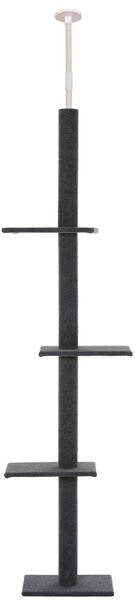 Albero Tiragraffi per Gatti 431x27x228-260 cm Grigio