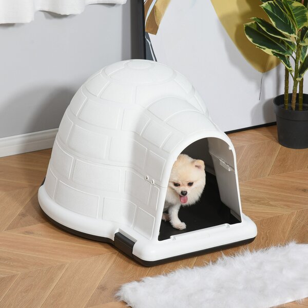 Cuccia per Cani Taglia Piccola 68,2x80x53 cm in Polipropilene Bianco