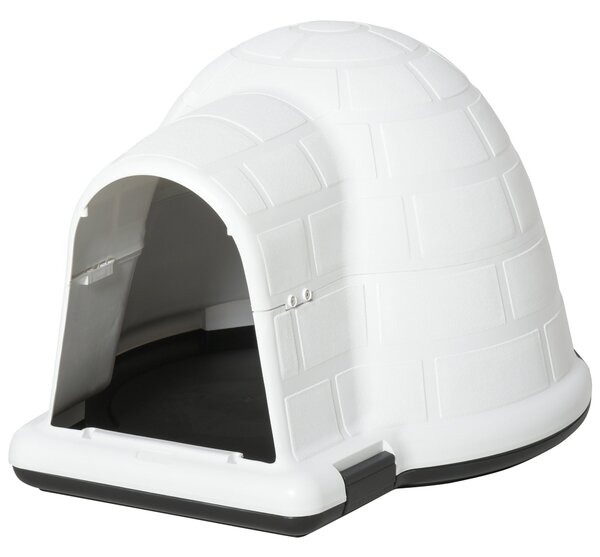 Cuccia per Cani Taglia Piccola 68,2x80x53 cm in Polipropilene Bianco