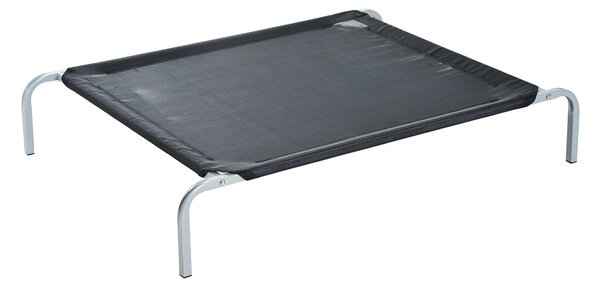 Brandina Portatile per Cani 89x58x20 cm Fino a 18Kg in Metallo e Tessuto a Rete Nero