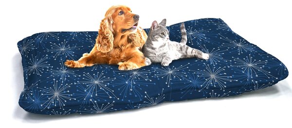 Cuscino Imbottito per Cani e Gatti 60x100 cm in Microfibra Fireworks