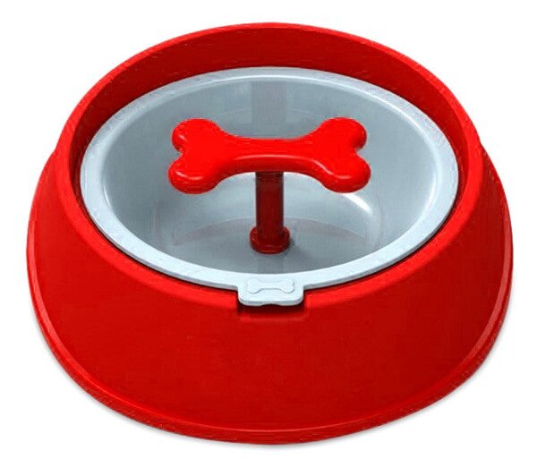 Ciotola sport per cani gatti 15 cm anti-soffocamento e migliore digestione Rosso