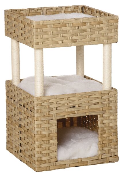 Cuccia per Gatti 40x40x70 cm in Legno Legno
