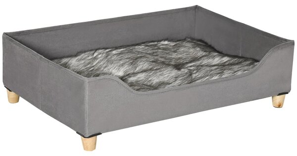 Cuccia per Cani e Gatti 81Lx56x23,5 cm in Legno MDF Grigia