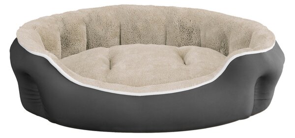 Cuccia Imbottita per Cani e Gatti 75x65x20cm in Poliestere Coccole Panna