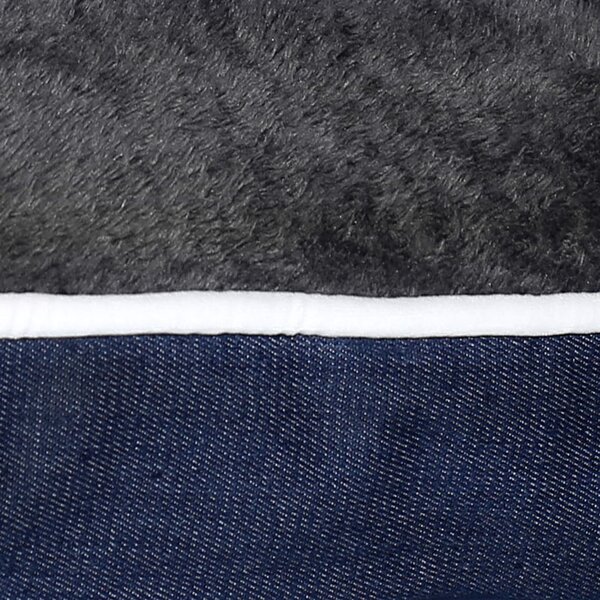 Maxi Cuscino Imbottito per Cani e Gatti 78x58x12cm Grigio Scuro