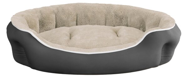 Cuccia Imbottita per Cani e Gatti 75x65x20cm in Poliestere Coccole Panna