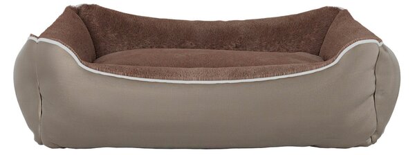 Cuccia Imbottita per Cani e Gatti 62x50x17cm in Poliestere Nuvola Beige
