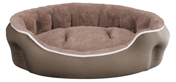 Cuccia Imbottita per Cani e Gatti 59x53x18cm in Poliestere Coccole Beige