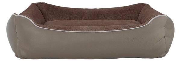 Cuccia Imbottita per Cani e Gatti 84x66x19cm in Poliestere Nuvola Beige