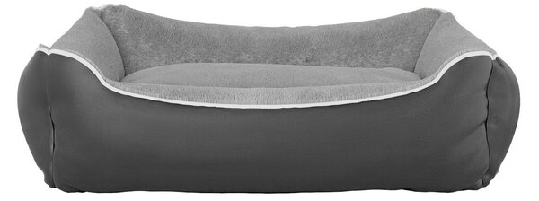 Cuccia Imbottita per Cani e Gatti 62x50x17cm in Poliestere Nuvola Grigia