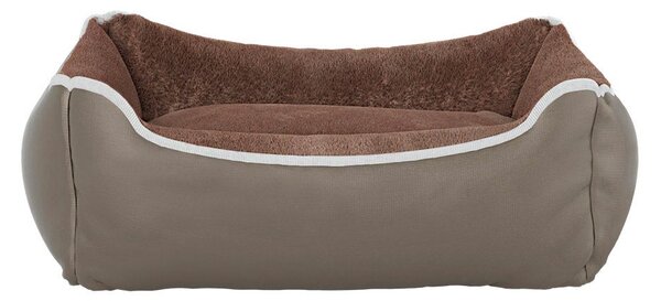 Cuccia Imbottita per Cani e Gatti 44x34x15cm in Poliestere Nuvola Beige