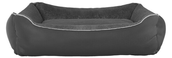Cuccia Imbottita per Cani e Gatti 62x50x17cm in Poliestere Nuvola Grigio Scuro