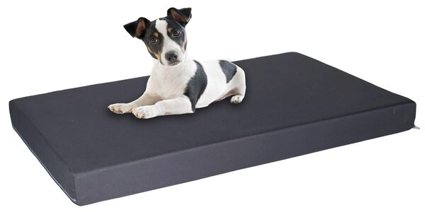 Materassino Imbottito 60x50cm per Cani e Gatti Grigio Scuro