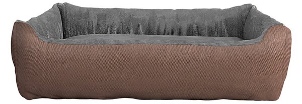 Cuccia per Cani e Gatti Doubleface 44x34x15 cm in Poliestere Love Tortora