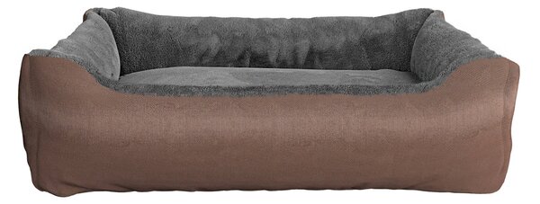 Cuccia per Cani e Gatti Doubleface 62x50x17 cm in Poliestere Love Tortora