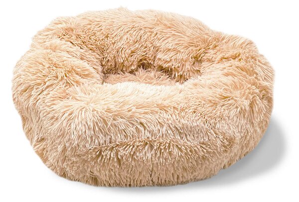 Cuccia per Cani e Gatti Ø50 cm in Poliestere Vaniglia