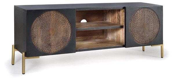 Mobile TV «París» in legno di mango, 56 cm x 145 cm x 40 cm, Giner y Colomer