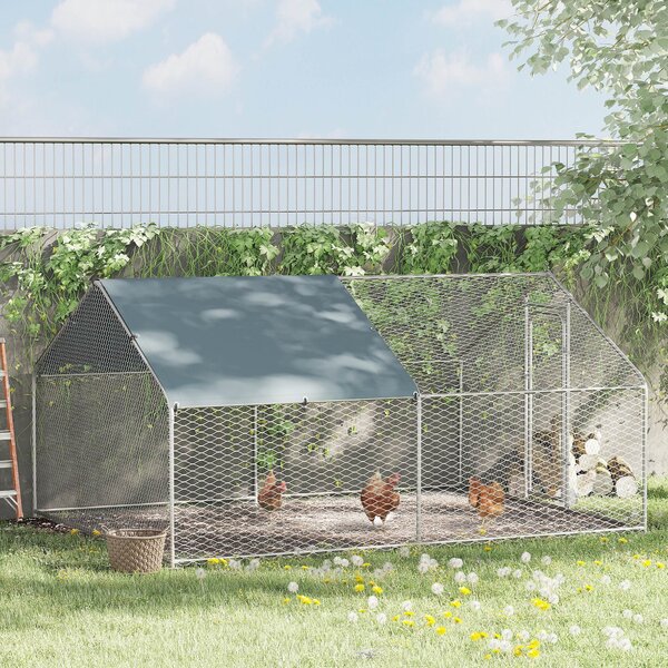 Gabbia Box da Esterno Zincato per Animali 3x4x1,95 m