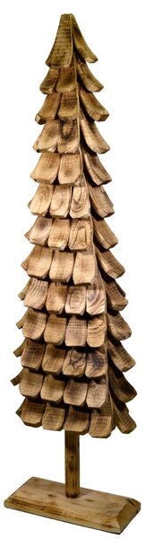 Albero di Natale in Legno di Albero da Cotone H180cm Rustico