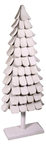 Albero di Natale in Legno di Paulownia H132cm Bianco