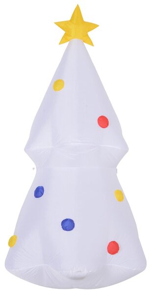 Albero di Natale Gonfiabile 180 cm in Poliestere con Luci LED
