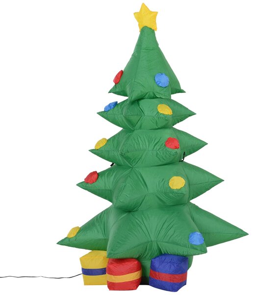 Albero di Natale Gonfiabile 120 cm in Poliestere con Luci LED