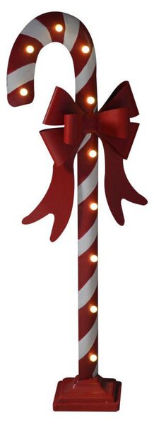 Bastoncino di Zucchero H106 cm da Giardino con Led Rosso e Bianco