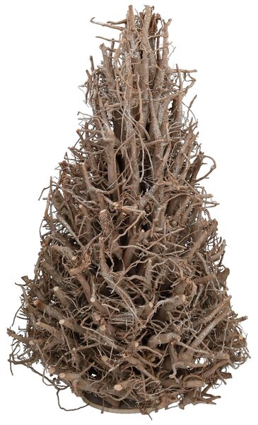 Albero di Natale in Legno Ø43x70 cm Argento