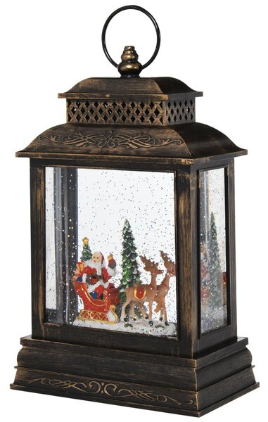 Lanterna Natalizia a Batteria 161x8,8x26,5 cm con Musica e Luce