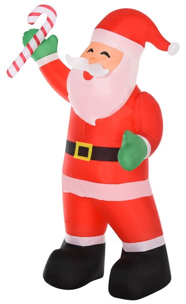 Babbo Natale Gonfiabile H243 cm con Luci a LED