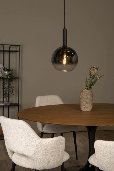 Lampada a sospensione MARIUS nera 1xE27x40W in metallo, dimensioni: 150x30x30 cm, IP20, Lucide